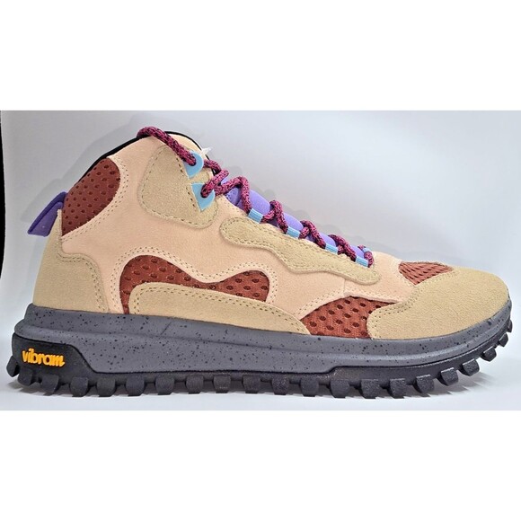 BrandBlack Santa Monica NTPR Hiking Sneakers Beige/Purple/Burgundy Size 11.5 - Picture 4 of 11